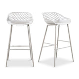 Modern European furniture - Molded Indoor/Outdoor Bar Stools (2) - www.oroa.com
