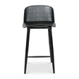 Modern European furniture - Black Indoor/Outdoor Counter Stools (2) - www.oroa.com