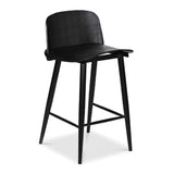 Modern European furniture - Black Indoor/Outdoor Counter Stools (2) - www.oroa.com