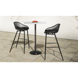 Modern European furniture - Diamond-Mesh Indoor/Outdoor Counter Stools (2) - www.oroa.com