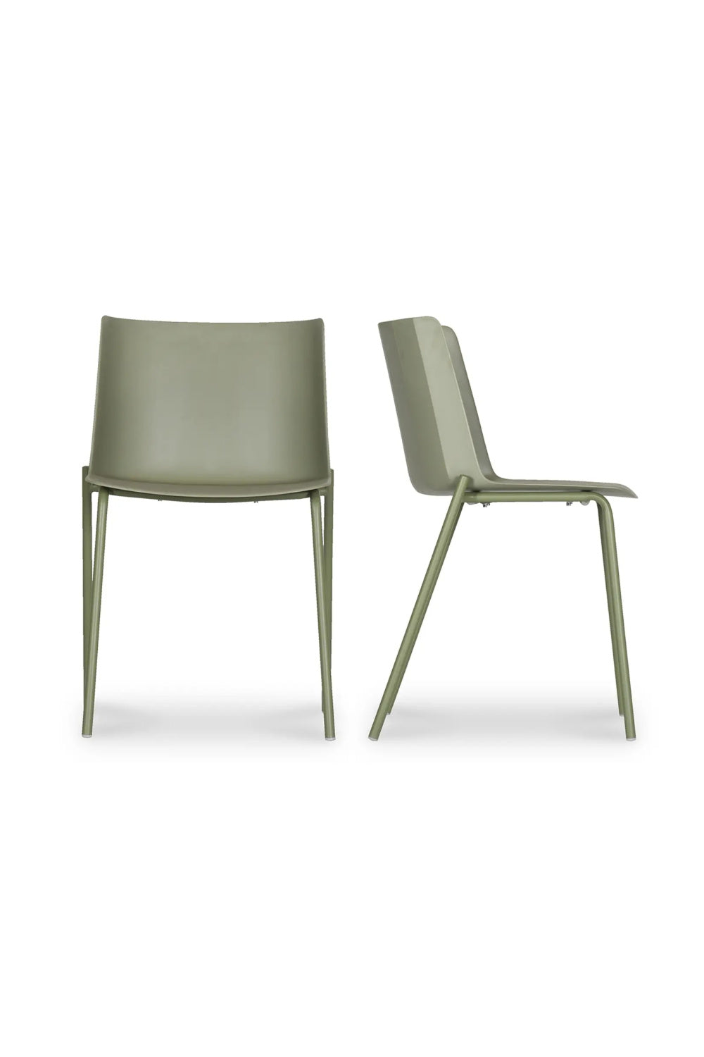 Modern European furniture - Green Outdoor Dining Chairs (2) - www.oroa.com