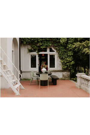 Modern European furniture - Green Outdoor Dining Chairs (2) - www.oroa.com