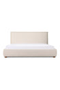Modern European furniture - Beige Linen Blend Bed - www.oroa.com
