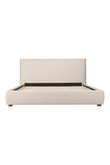 Modern European furniture - Beige Linen Blend Bed - www.oroa.com