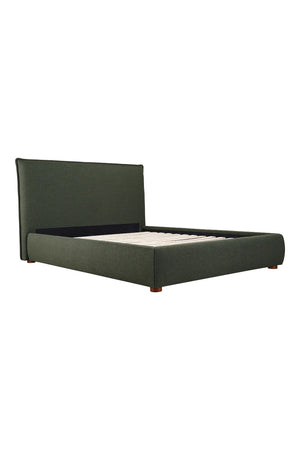 Modern European furniture - Green Linen Blend King Bed - www.oroa.com