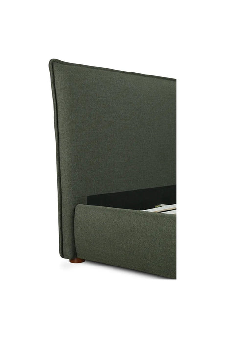 Modern European furniture - Green Linen Blend King Bed - www.oroa.com