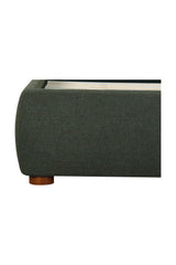Modern European furniture - Green Linen Blend King Bed - www.oroa.com