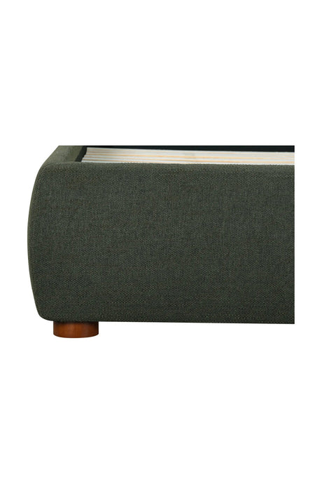 Modern European furniture - Green Linen Blend King Bed - www.oroa.com