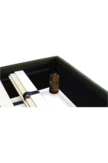 Modern European furniture - Green Linen Blend King Bed - www.oroa.com