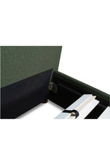 Modern European furniture - Green Linen Blend King Bed - www.oroa.com