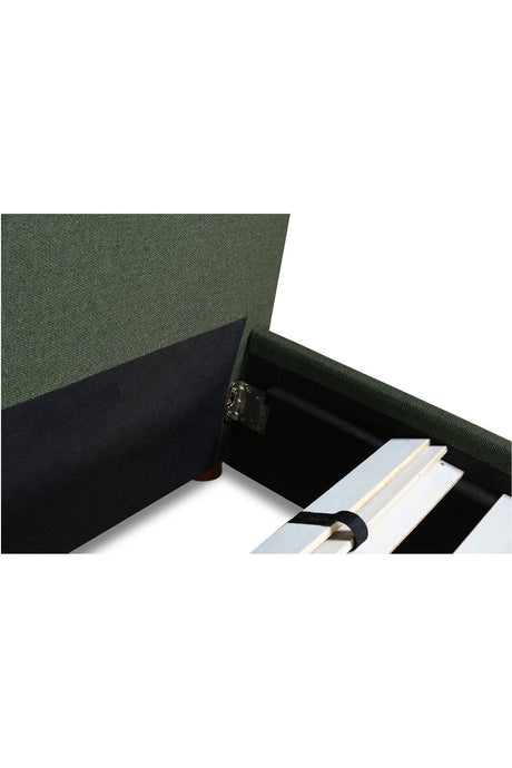 Modern European furniture - Green Linen Blend King Bed - www.oroa.com