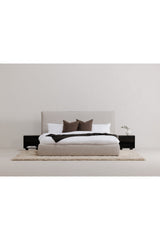 Modern European furniture - Gray Linen Blend Bed - www.oroa.com