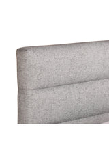 Modern European furniture - Gray Channeled Queen Bed - www.oroa.com