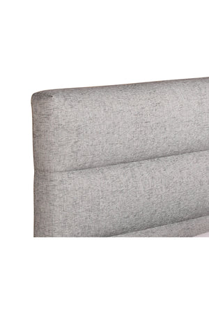 Modern European furniture - Gray Channeled Queen Bed - www.oroa.com
