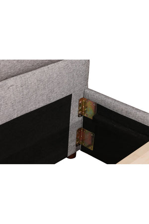 Modern European furniture - Gray Channeled Queen Bed - www.oroa.com