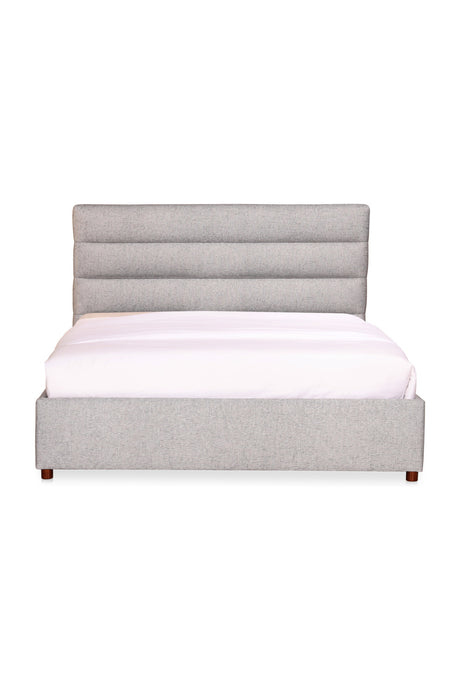 Gray Channeled Queen Bed | Novi Living Takio | Oroa.com