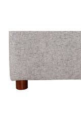 Modern European furniture - Gray Channeled Queen Bed - www.oroa.com