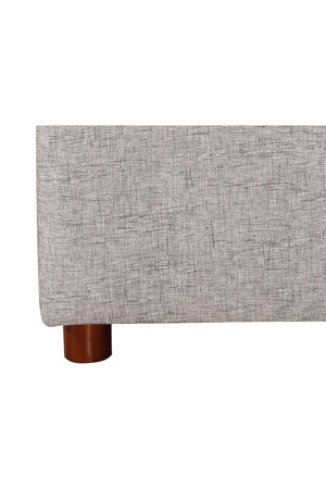 Modern European furniture - Gray Channeled Queen Bed - www.oroa.com