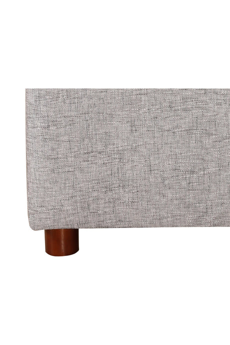 Modern European furniture - Gray Channeled Queen Bed - www.oroa.com