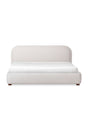Modern European furniture - Beige Velvet Queen Bed - www.oroa.com