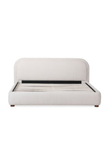 Modern European furniture - Beige Velvet Queen Bed - www.oroa.com