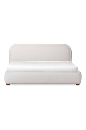 Modern European furniture - Cream Velvet King Bed - www.oroa.com