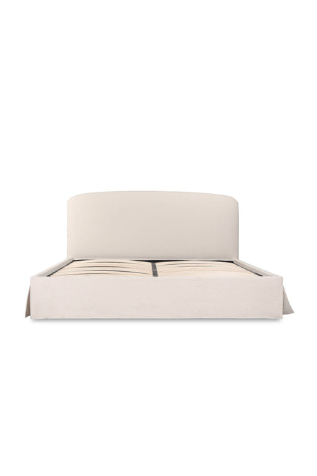 Modern European furniture - Cream Storage Bed - www.oroa.com