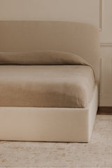 Modern European furniture - Cream Storage Bed - www.oroa.com