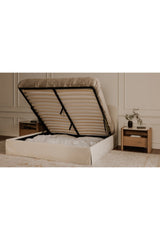 Modern European furniture - Cream Storage Bed - www.oroa.com
