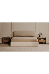 Modern European furniture - Cream Storage Bed - www.oroa.com