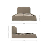 Upholstered Storage Queen Bed | Novi Living Joan