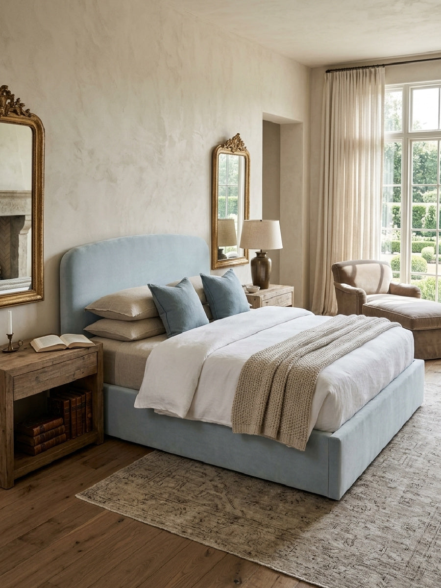 Upholstered Storage Queen Bed | Novi Living Joan