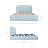 Upholstered Storage Queen Bed | Novi Living Joan