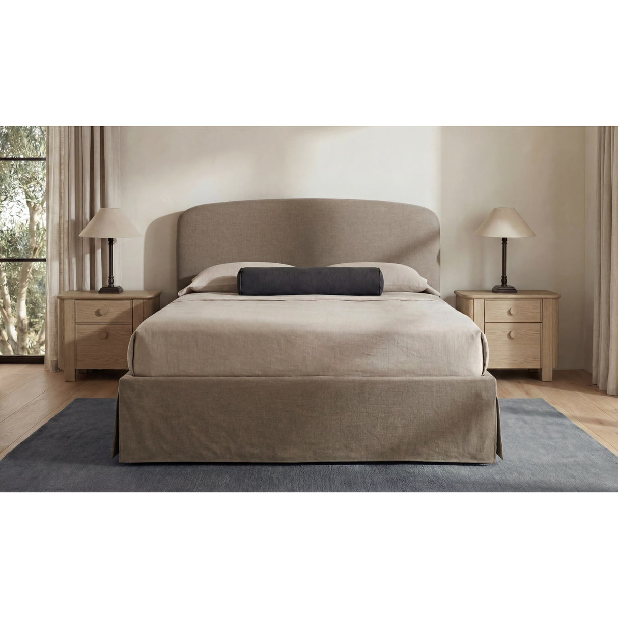 Slipcover Storage King Bed | Novi Living Joan