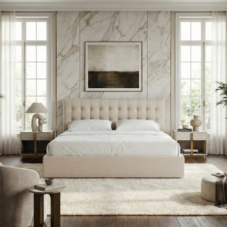 Tufted Storage Bed | Novi Living Sebastion | Oroa.com