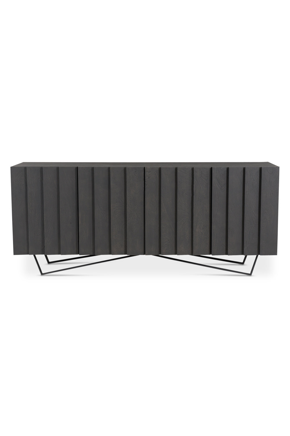 Modern European furniture - Dark Mango Wood 4-Door Sideboard - www.oroa.com