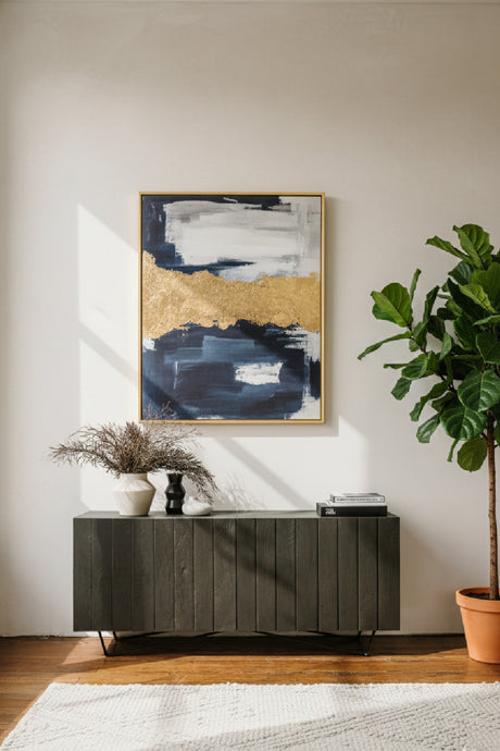 Modern European furniture - Dark Mango Wood 4-Door Sideboard - www.oroa.com