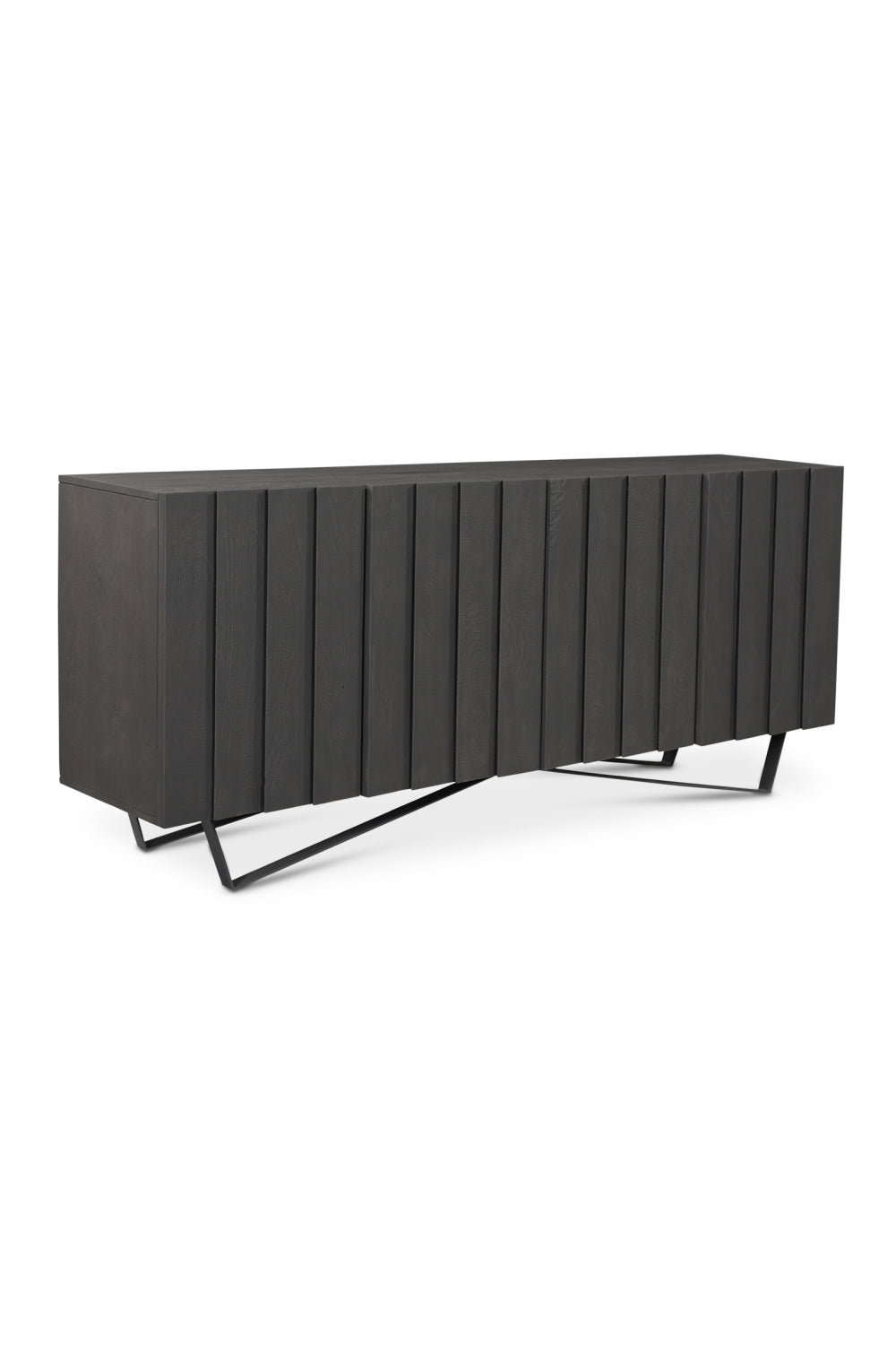 Modern European furniture - Dark Mango Wood 4-Door Sideboard - www.oroa.com