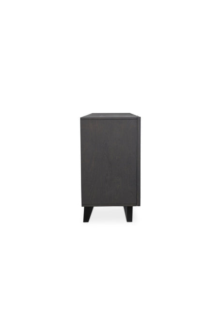 Modern European furniture - Dark Mango Wood 4-Door Sideboard - www.oroa.com