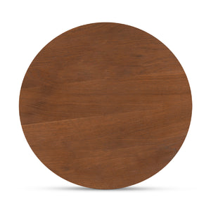 Modern European furniture - Oak Round 1-Drawer Nightstand - www.oroa.com