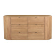 Modern European furniture - Natural Oak 6-Drawer Dresser - www.oroa.com