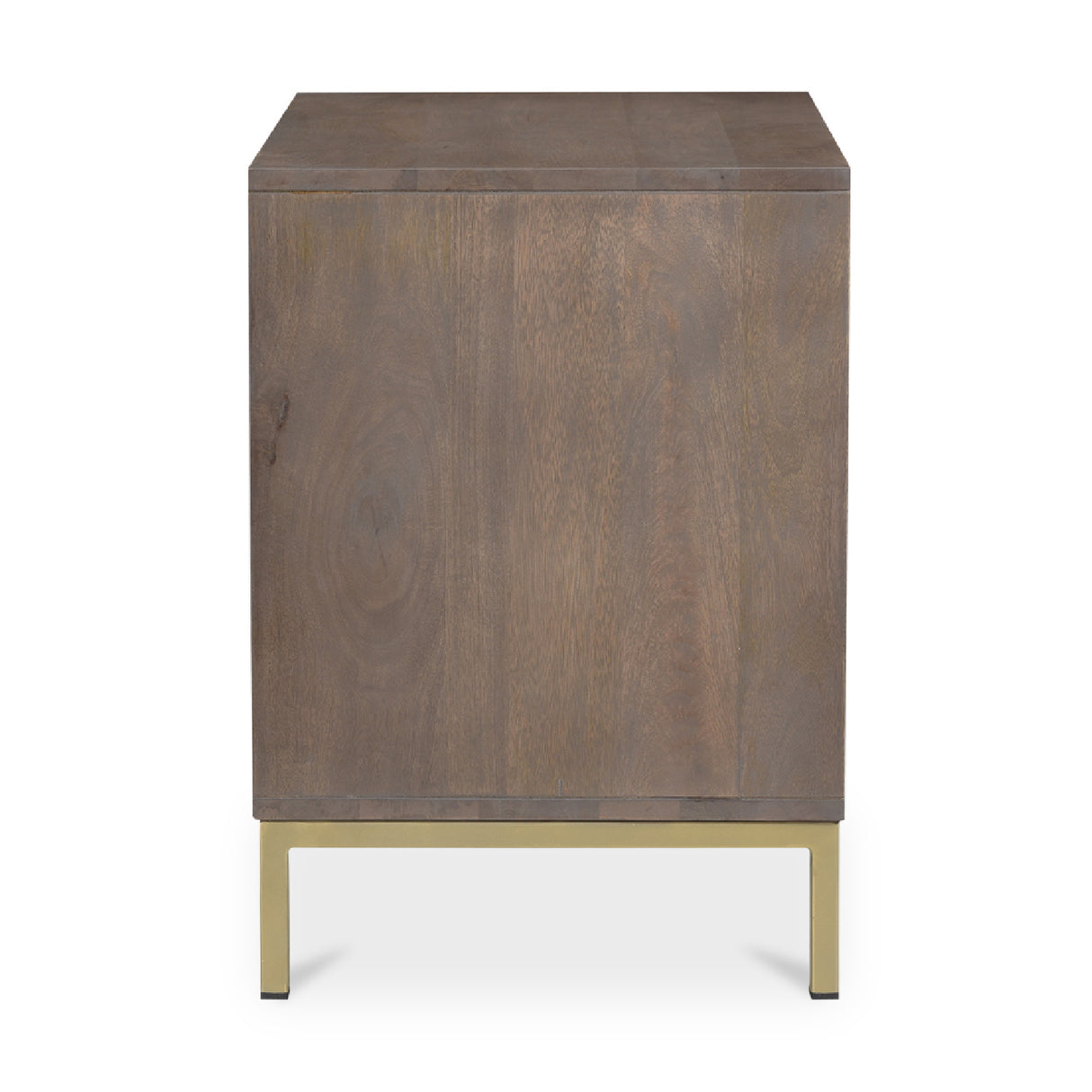 Modern European furniture - Gray Patterned 2-Drawer Nightstand - www.oroa.com