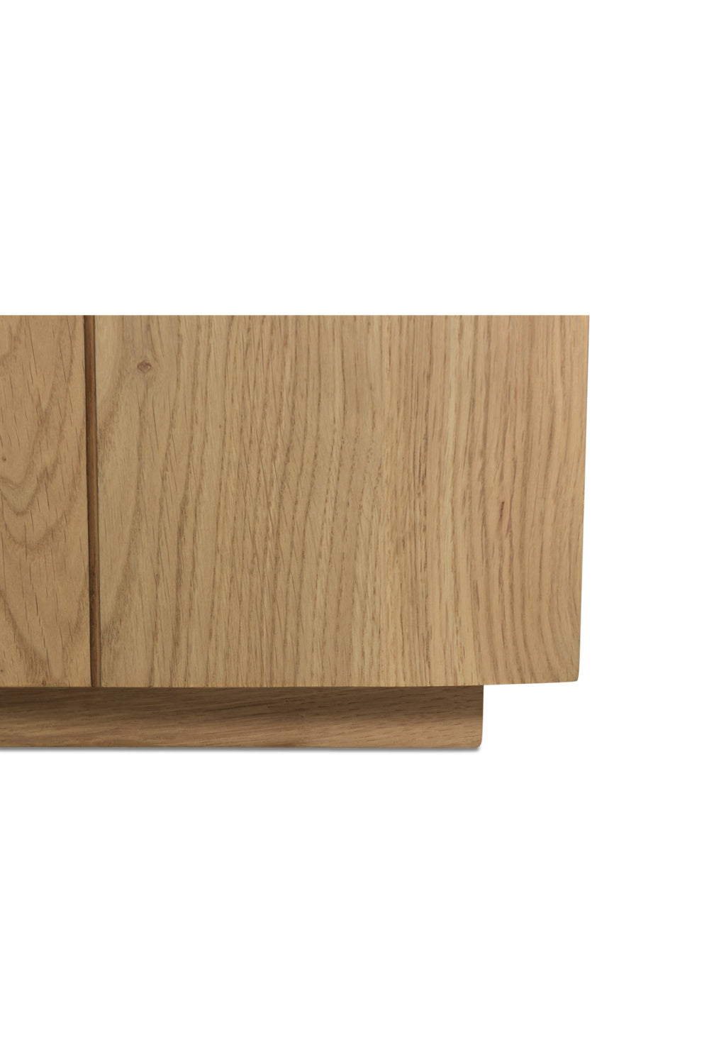 Natural Oak 4-Door Media Cabinet | Novi Living Plank | Oroa.com