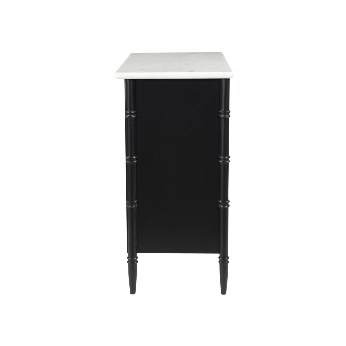 Modern European furniture - Black 5-Drawer Chest - www.oroa.com