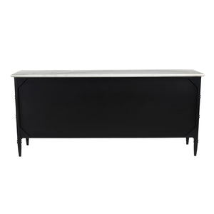 Modern European furniture - Black 6-Drawer Chest - www.oroa.com