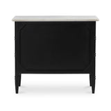 Modern European furniture - Black 3-Drawer Nightstand - www.oroa.com