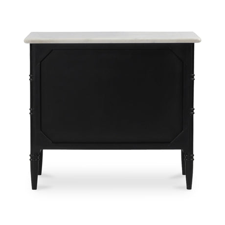 Modern European furniture - Black 3-Drawer Nightstand - www.oroa.com