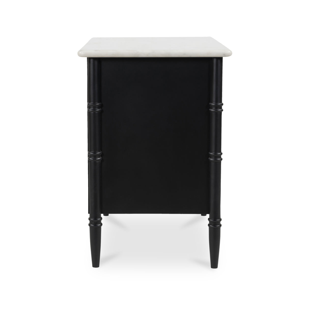 Modern European furniture - Black 3-Drawer Nightstand - www.oroa.com