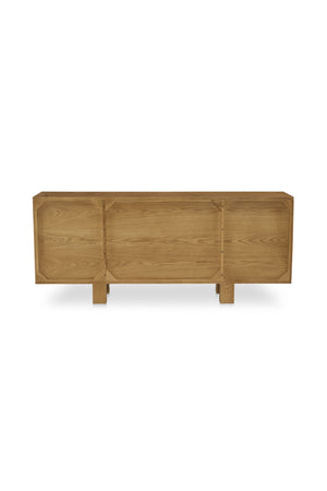   Modern European furniture - Japandi Oak 4-Door Sideboard - www.oroa.com | Oroa.com