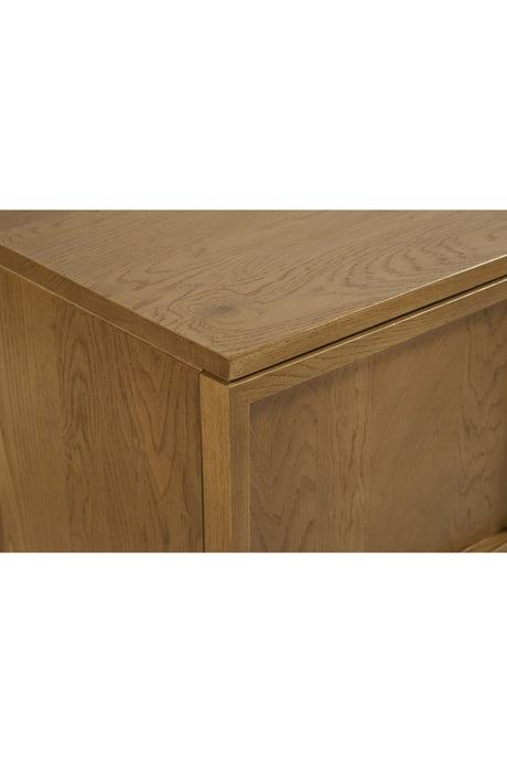 Modern European furniture - Japandi Oak 4-Door Sideboard - www.oroa.com
